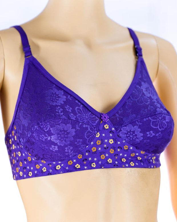Pack of 2 Madam Bra - K-8244 - Non Padded Bra - Non Wired Bra