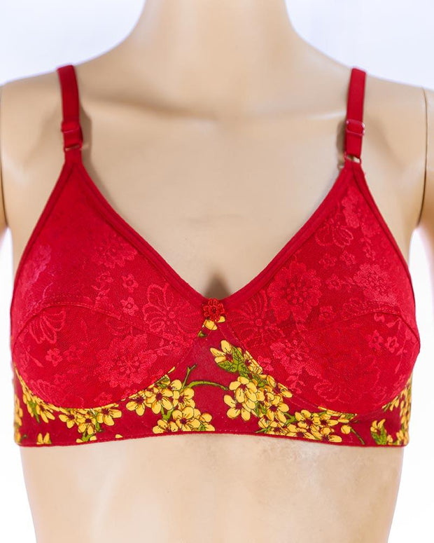 Pack of 3 Madam Bra - K-12267 - Non Padded Bra - Non Wired Bra