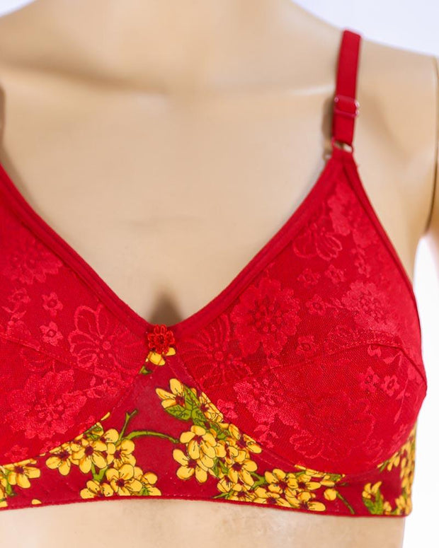 Pack of 3 Madam Bra - K-12267 - Non Padded Bra - Non Wired Bra