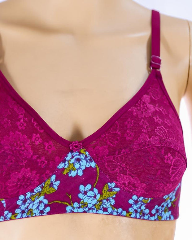 Pack of 2 Madam Bra - K-12267 - Non Padded Bra - Non Wired Bra