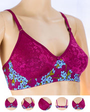 Pack of 3 Madam Bra - K-12267 - Non Padded Bra - Non Wired Bra