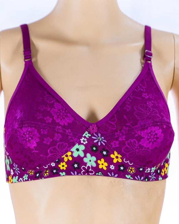Pack of 2 Madam Bra - K-12275 - Non Padded Bra - Non Wired Bra