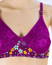 Pack of 3 Madam Bra - K-12275 - Non Padded Bra - Non Wired Bra