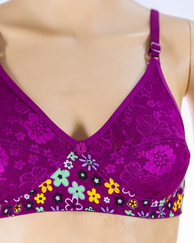 Pack of 2 Madam Bra - K-12275 - Non Padded Bra - Non Wired Bra