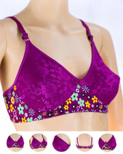 Pack of 3 Madam Bra - K-12275 - Non Padded Bra - Non Wired Bra