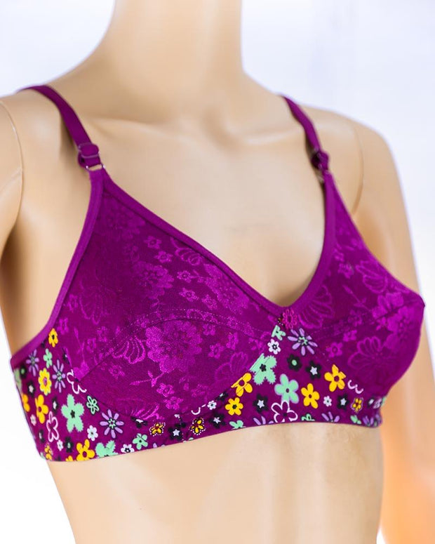 Pack of 2 Madam Bra - K-12275 - Non Padded Bra - Non Wired Bra