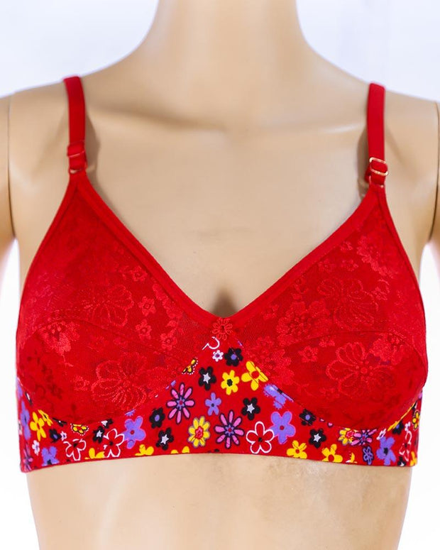 Pack of 3 Madam Bra - K-12275 - Non Padded Bra - Non Wired Bra