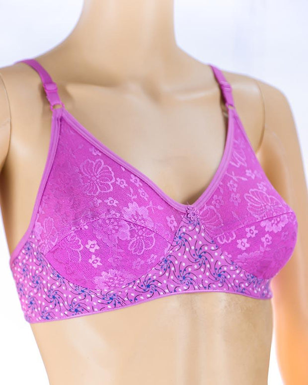 Pack of 2 Madam Bra - K-8238 - Non Padded Bra - Non Wired Bra