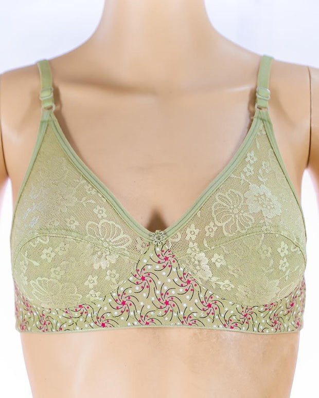 Pack of 3 Madam Bra - K-8238 - Non Padded Bra - Non Wired Bra