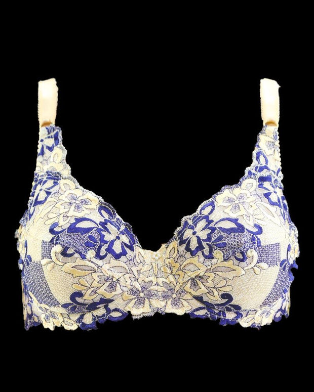 Fancy Embroidered Bra, Non Padded - Underwired Bra - Taiwan Bra - 8108
