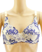 Fancy Embroidered Bra, Non Padded - Underwired Bra - Taiwan Bra - 8108