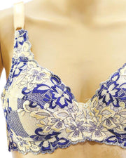 Fancy Embroidered Bra, Non Padded - Underwired Bra - Taiwan Bra - 8108