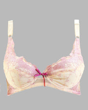Fancy Embroidered Bra, Non Padded - Underwired Bra - Taiwan Bra - 6017