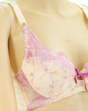 Fancy Embroidered Bra, Non Padded - Underwired Bra - Taiwan Bra - 6017