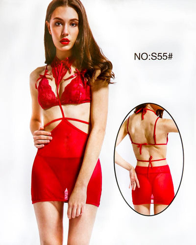 \Romantic Net Short Nighty For Women - S55