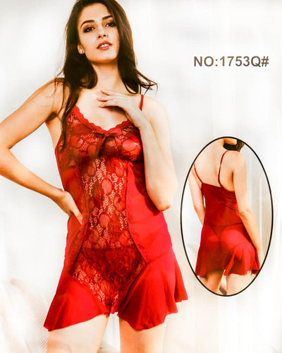 Romantic Short Nighty For Women - 1753Q#