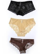 Pack of 3 Sexy Net Panty - Mix Colors & Designs