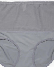 Pack of 2 High Waist Panty - SH-856 - Sisterhood - Black Skin Brown Grey