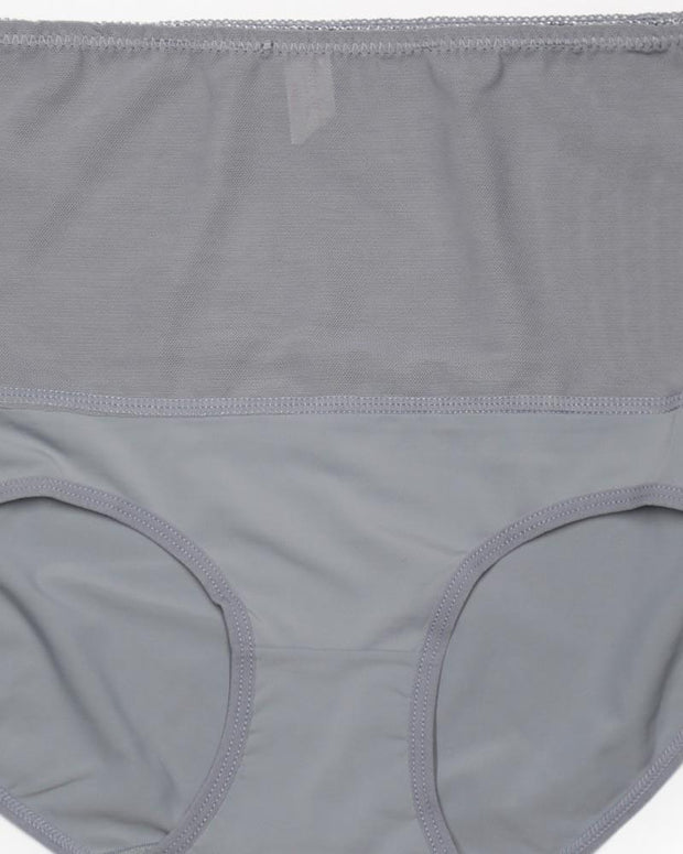 Pack of 2 High Waist Panty - SH-856 - Sisterhood - Black Skin Brown Grey