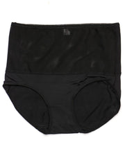 Pack of 2 High Waist Panty - SH-856 - Sisterhood - Black Skin Brown Grey