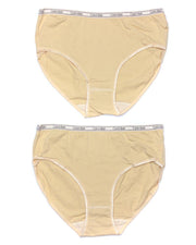 Pack of 2 Ck Basic Panty Skin - Soft Cotton Stretchable Jersey Panty