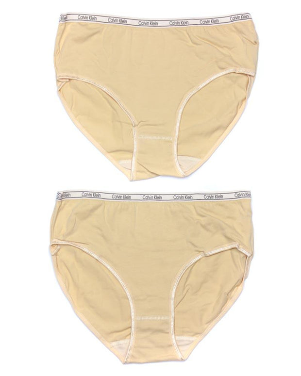 Pack of 2 Ck Basic Panty Skin - Soft Cotton Stretchable Jersey Panty