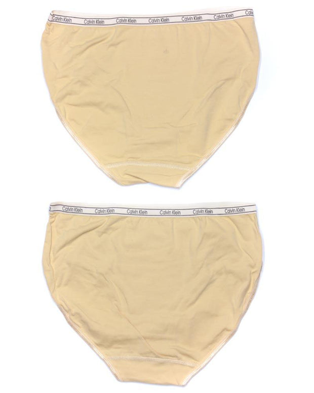 Pack of 2 Ck Basic Panty Skin - Soft Cotton Stretchable Jersey Panty