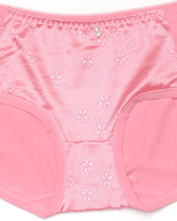 Pack of 3 Fancy Soft Cotton Panty - Mix Colors-KN335