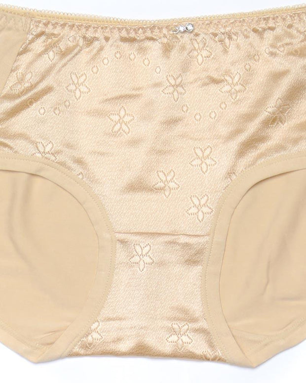 Pack of 3 Fancy Soft Cotton Panty - Mix Colors-KN335