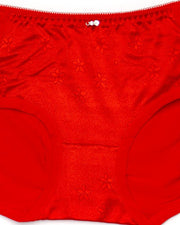 Pack of 3 Fancy Soft Cotton Panty - Mix Colors-KN335