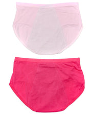 Pack Of 2 - Girls Briefs Cotton Periods Panty - Mix Colors