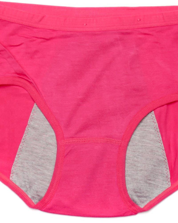 Pack Of 2 - Girls Briefs Cotton Periods Panty - Mix Colors