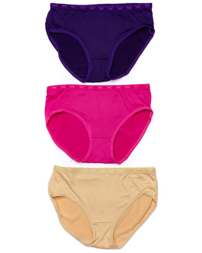 Pack of 3 Basic Soft Cotton Panty AN-336 - Mix Colors