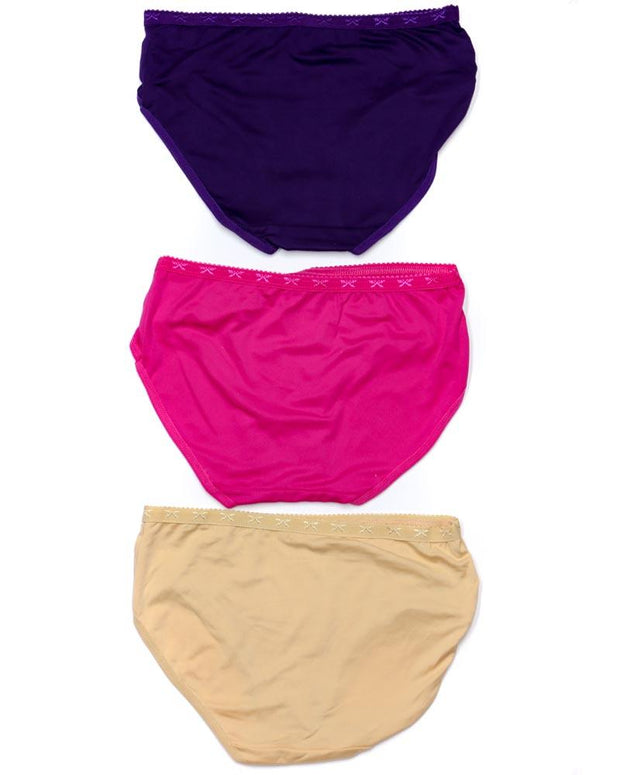 Pack of 3 Basic Soft Cotton Panty AN-336 - Mix Colors