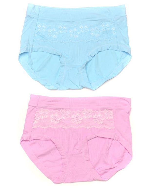 Pack of 2 Basic Soft Cotton Stretchable Panty FP-656 - Mix Colors
