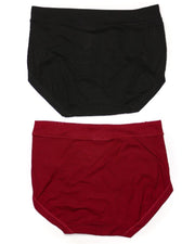 Pack of 2 Basic Soft Cotton Stretchable Panty FP-656 - Mix Colors