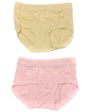 Pack of 2 Basic Soft Cotton Stretchable Panty FP-656 - Mix Colors