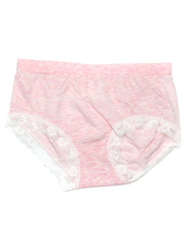 Pack of 2 Basic Soft Cotton Stretchable Lace Panty FP-657 - Mix Colors