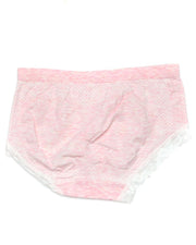 Pack of 2 Basic Soft Cotton Stretchable Lace Panty FP-657 - Mix Colors