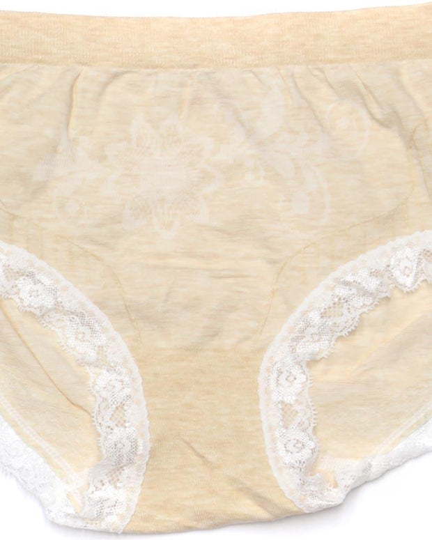 Pack of 2 Basic Soft Cotton Stretchable Lace Panty FP-657 - Mix Colors