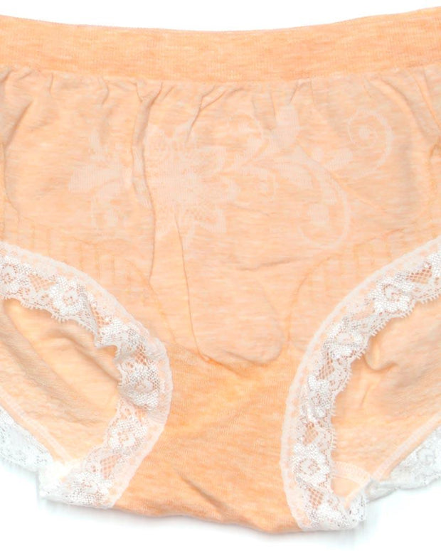 Pack of 2 Basic Soft Cotton Stretchable Lace Panty FP-657 - Mix Colors