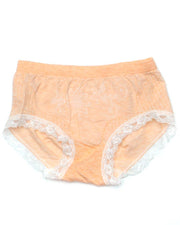 Pack of 3 Basic Soft Cotton Stretchable Lace Panty FP-657 - Mix Colors