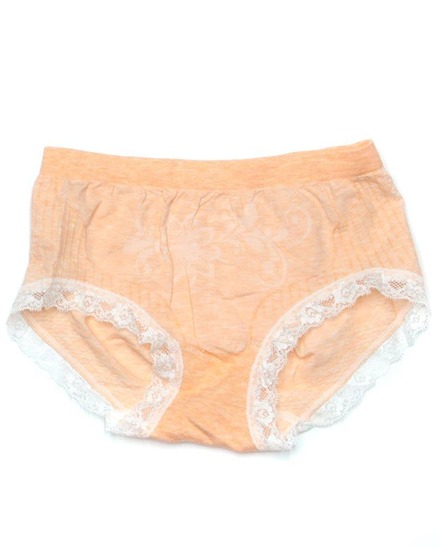 Pack of 3 Basic Soft Cotton Stretchable Lace Panty FP-657 - Mix Colors