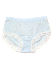 Pack of 3 Basic Soft Cotton Stretchable Lace Panty FP-657 - Mix Colors