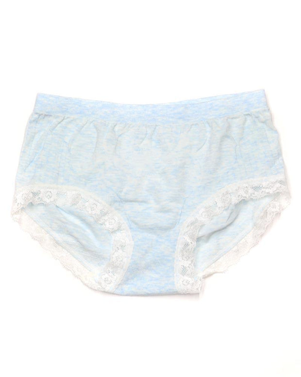 Pack of 2 Basic Soft Cotton Stretchable Lace Panty FP-657 - Mix Colors