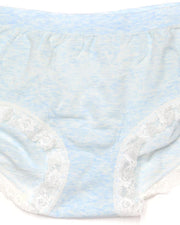 Pack of 2 Basic Soft Cotton Stretchable Lace Panty FP-657 - Mix Colors