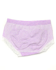 Pack of 2 Basic Soft Cotton Stretchable Lace Panty FP-657 - Mix Colors