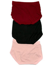 Pack of 3 Basic Soft Cotton Stretchable Panty FP-656 - Mix Colors