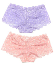 Pack of 2 Sexy Net Panty - FP-627- Peach Skin Purple