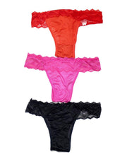 Pack of 3 Sexy Bridal Net Panty - YZF101